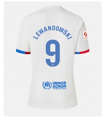 Barcelona Robert Lewandowski #9 Replica Away Stadium Shirt for Women 2023-24 Short Sleeve
